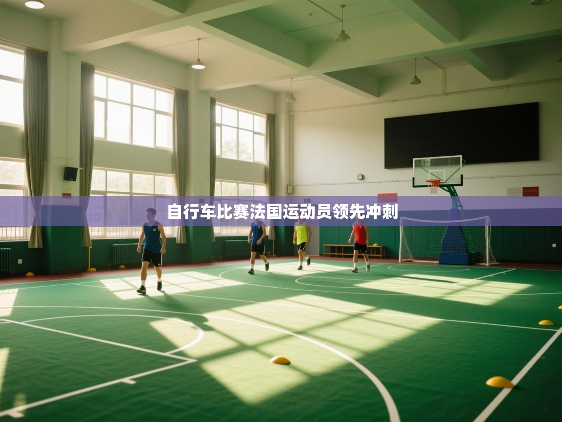 自行车比赛法国运动员领先冲刺